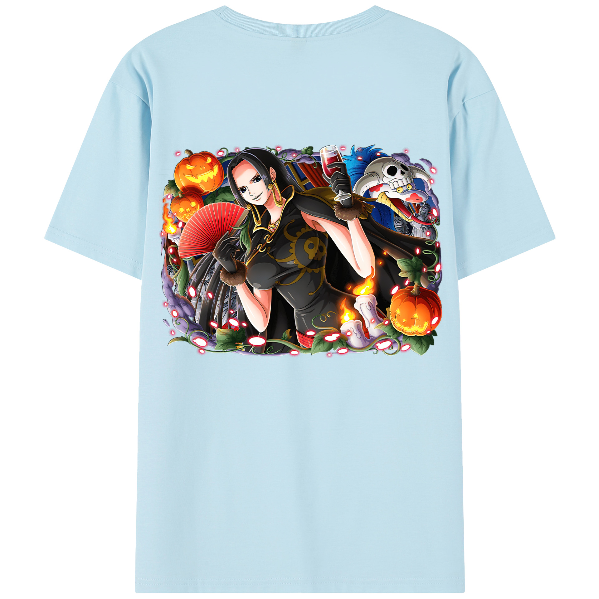 ワンピース ボア・ハンコック ONE PIECE Boa·Hancock 綿100％半袖Tシャツ（背面プリント）
